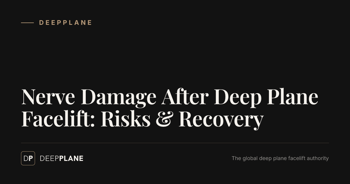 Nerve Damage After Deep Plane Facelift: Risks & Recovery